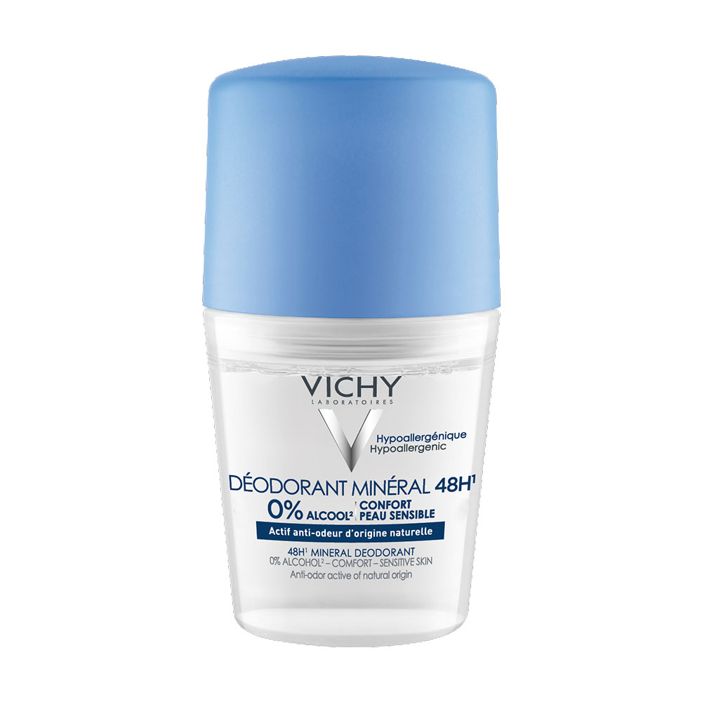 Vichy Minéral Desodorante 48h roll-on pieles sensibles 50ml
