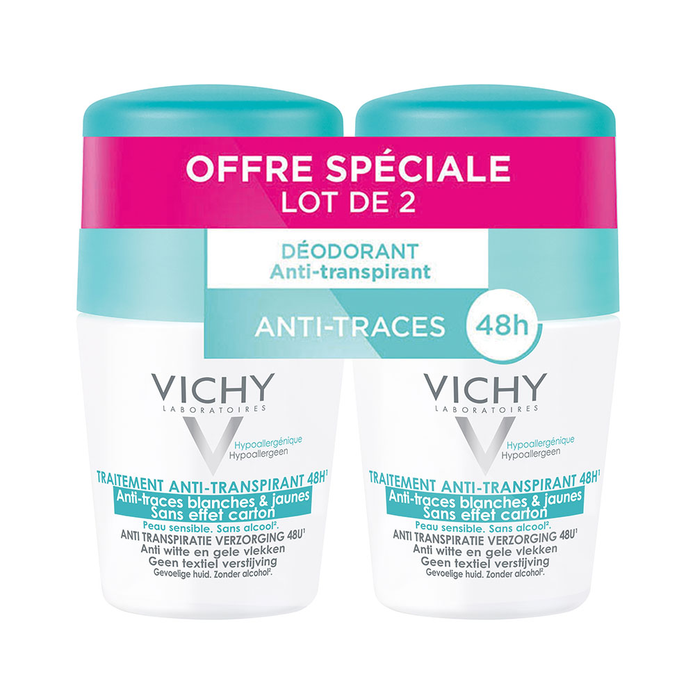 Vichy Desodorante antitranspirante antimanchas roll-on 2x50 ml