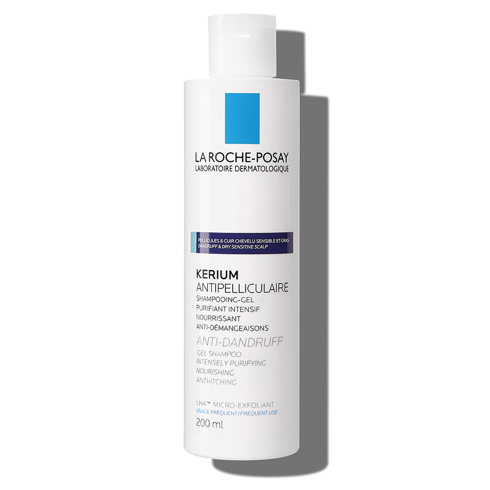La Roche-Posay Kerium Gel anticaspa purificante para cuero cabelludo graso 200 ml