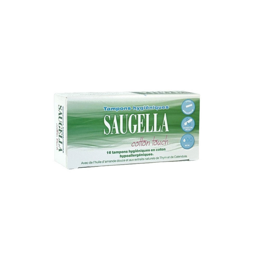 Saugella CottonTouch Mini tampones higiénicos Flujo luminoso x16