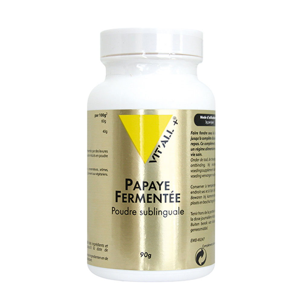 Vit'All+ Polvo sublingual de papaya fermentada 90g