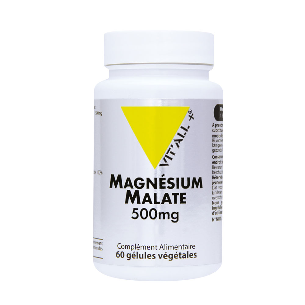 Vit'All+ Magnésio malato 500 mg 60 cápsulas
