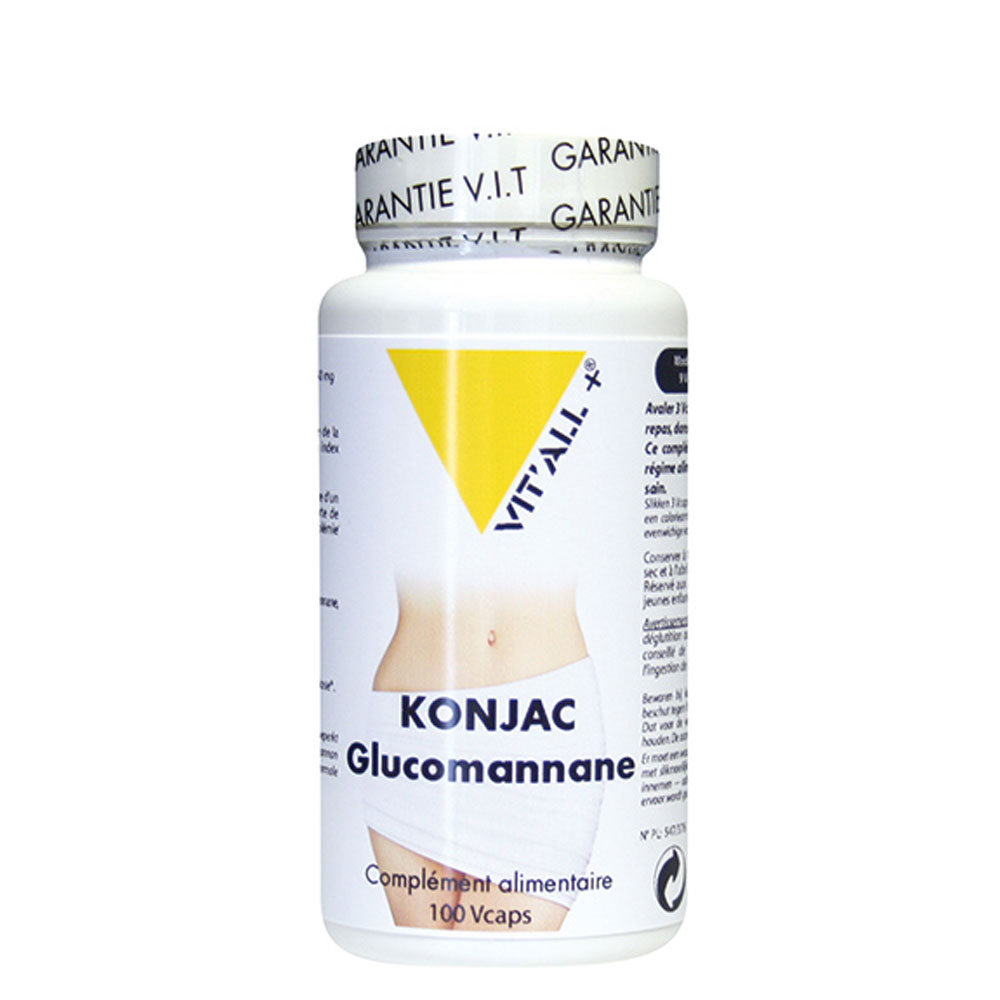 Vit'All+ Glucomanano de konjac 500 mg 100 cápsulas