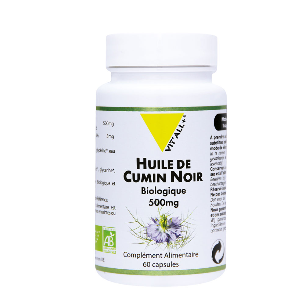 Vit'All+ Aceite de Comino Negro 500mg 60 cápsulas