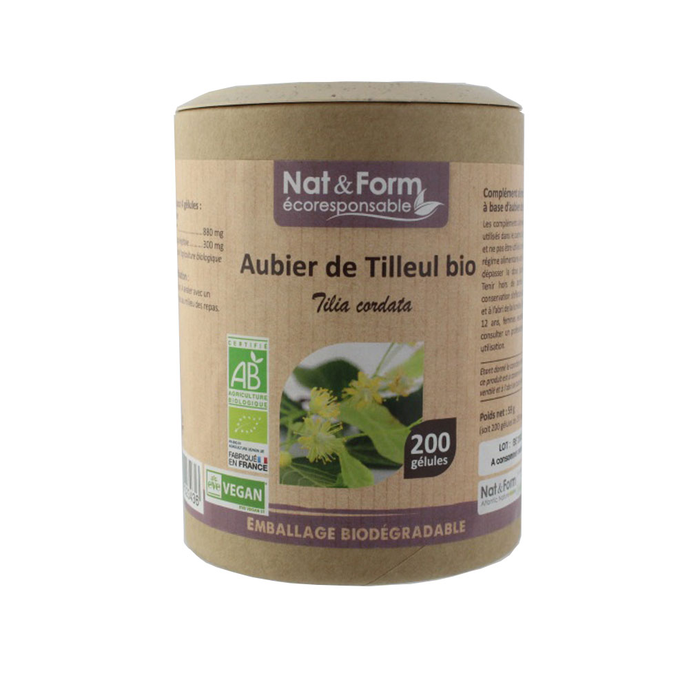 Nat&Form Albura De Tilo Bio x 200 Cápsulas