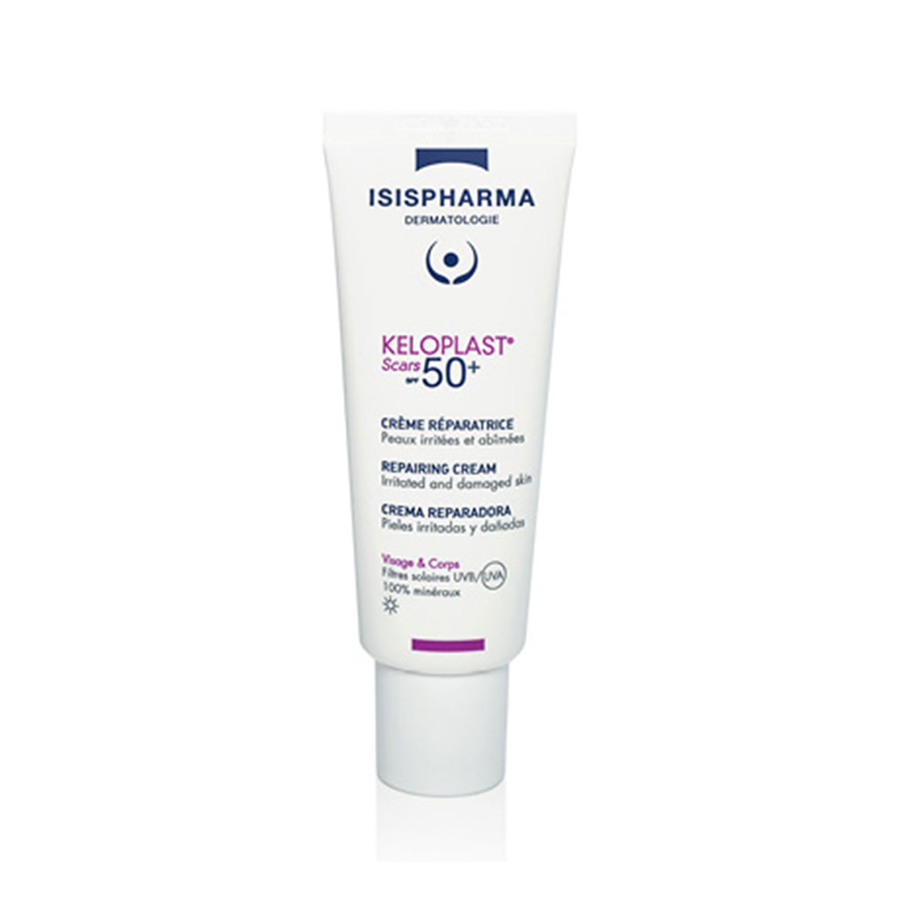 Isispharma Keloplast Crema Protectora Reparadora de Cicatrices Spf50+ Para Pieles Irritadas y Dañadas 40 ml