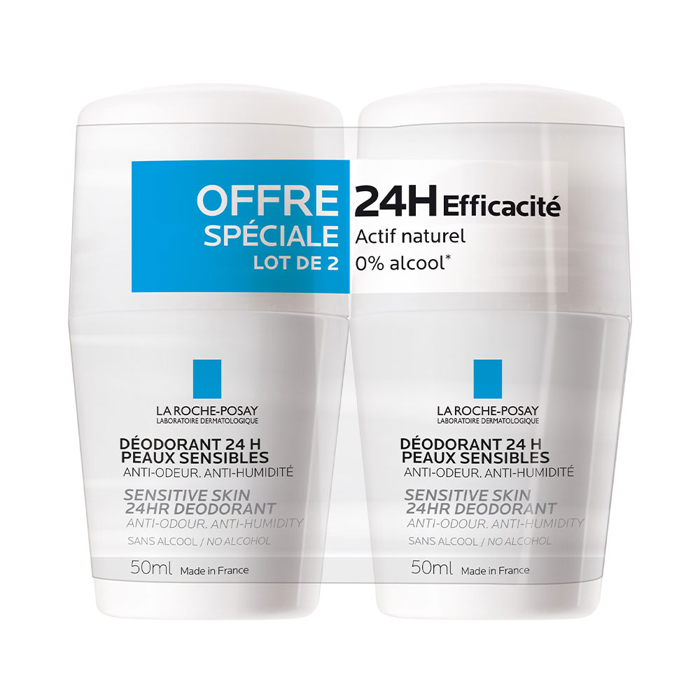 La Roche-Posay Desodorantes fisiológicos Roll-on 24h 2x50ml
