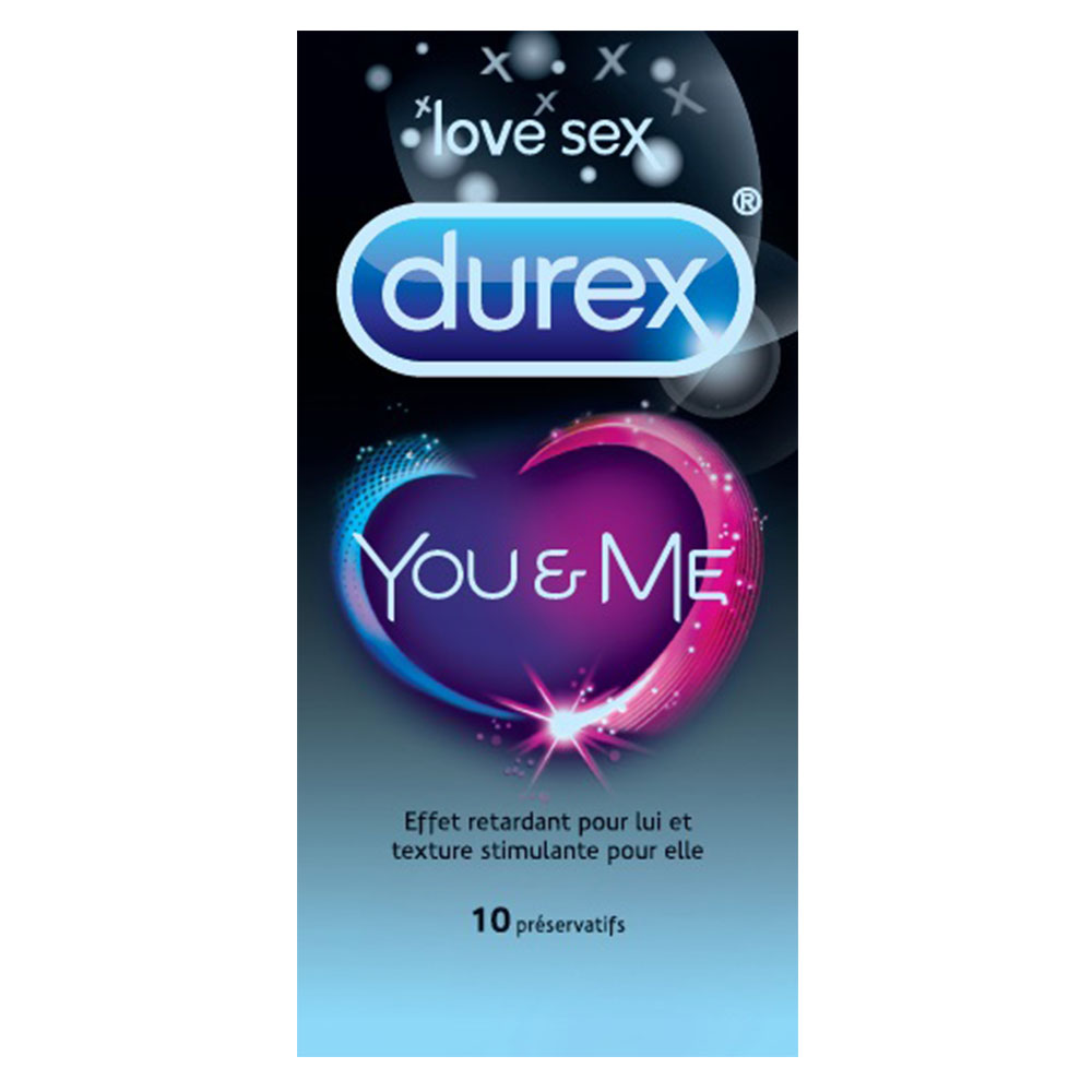 Durex You&Me Preservativos efecto retardante 10 unidades