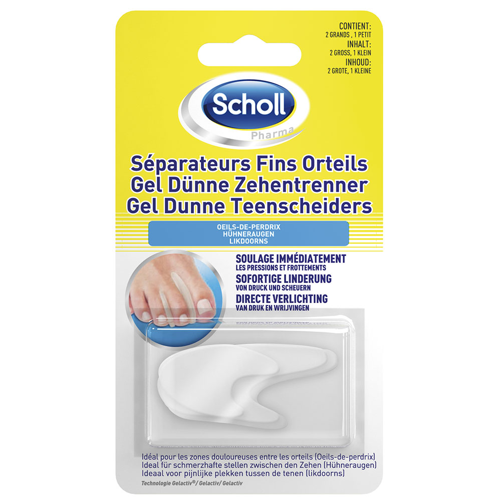 Scholl Separador Fino Ojos De Gallo 3 Unidades Œils-de-Perdrix x3