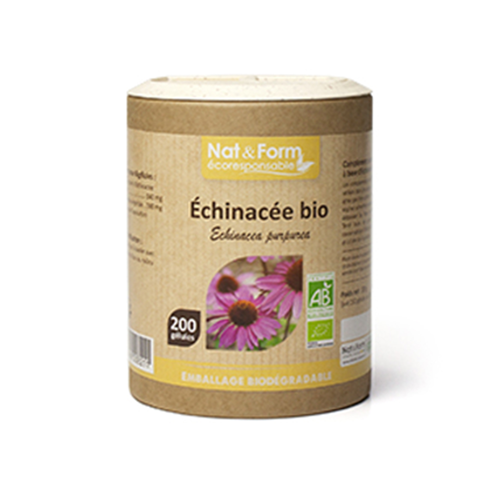 Nat&Form Echinacee Bio 200 Gélulas Vegetales Nat&amp;Form