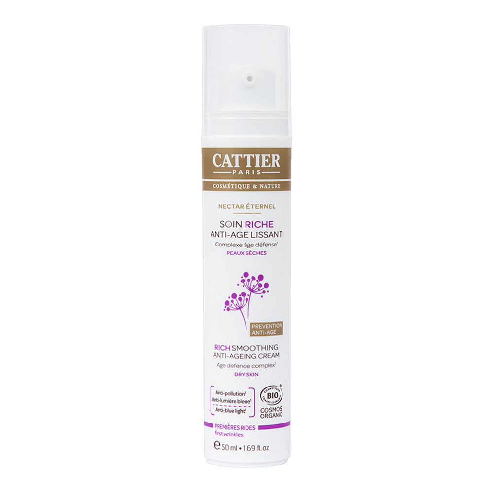 Cattier Antiedad Crema rica alisadora pieles secas Bio Nectar Eternel 50ml