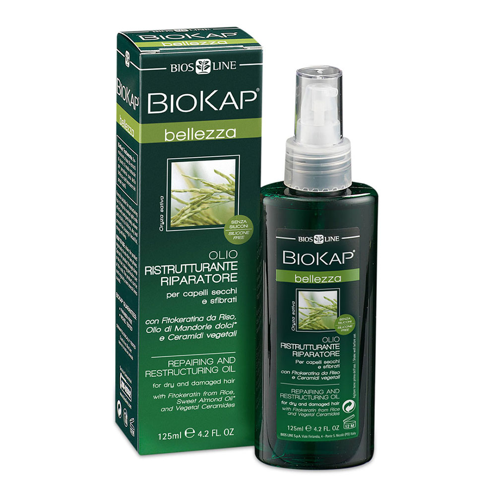 Biokap Belleza Aceite restructurante bifásico para el cabello 125 ml
