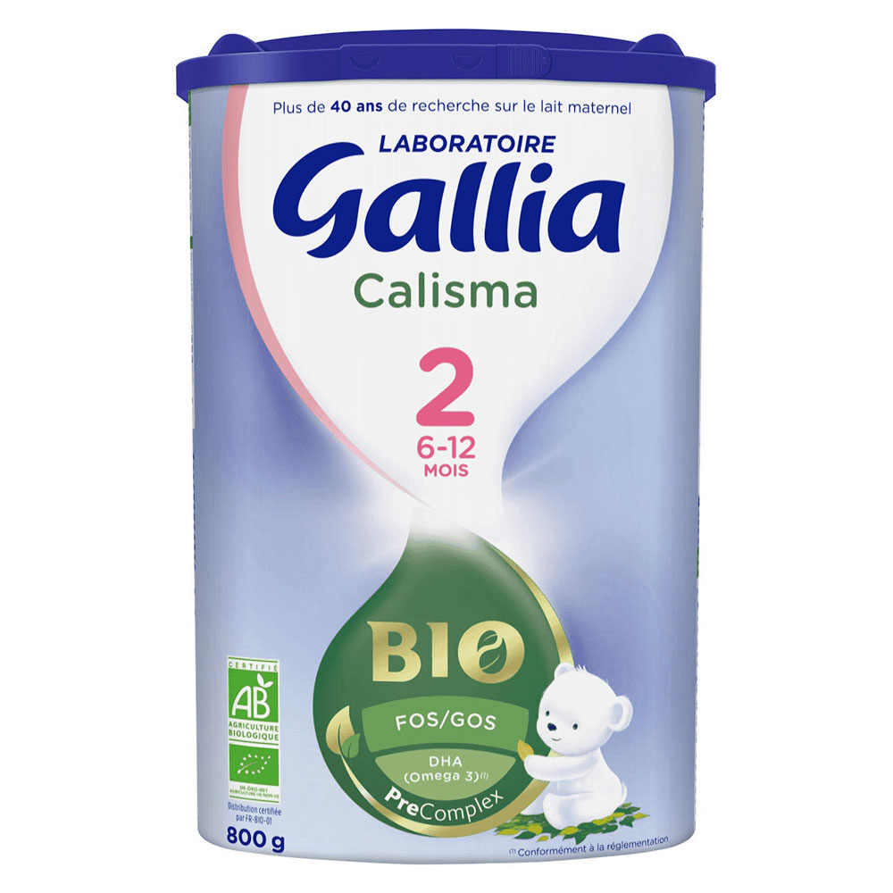 Gallia Calisma Leche en polvo bio 2 de 6 a 12 meses 800 g
