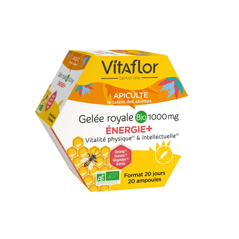 Vitaflor Jalea Real Bio 20 Ampollas Energia+ 1000mg
