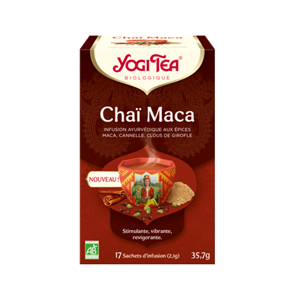 Yogi Tea Infusión de maca Chaï 17 bolsas