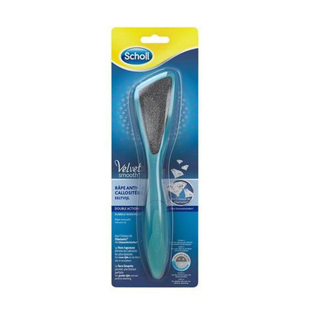 Scholl Lima pies doble acción cristales de diamantes velvet smooth