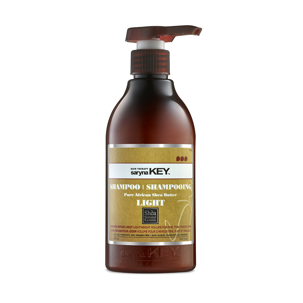 Saryna Key Damage Repair Champú reparador Light de Manteca de karité pura africana 500 ml