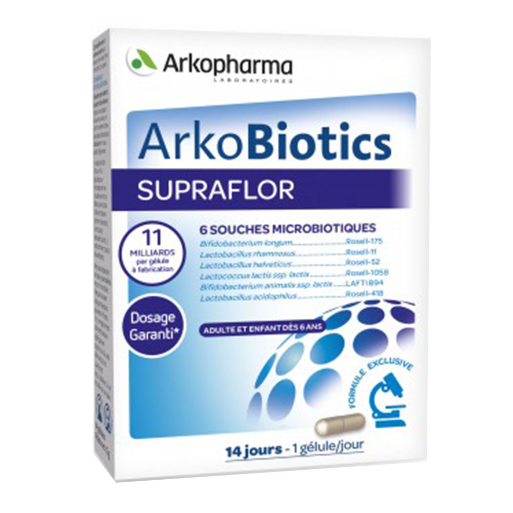 Arkopharma Arkobiotics Supraflor 14 Cápsulas
