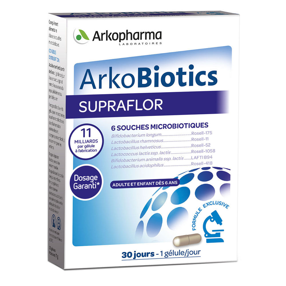 Arkopharma Arkobiotics Supraflor probióticos 30 cápsulas