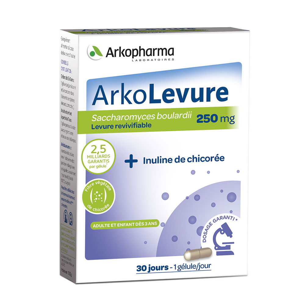 Arkopharma Arkolevura + Inulina 30 cápsulas