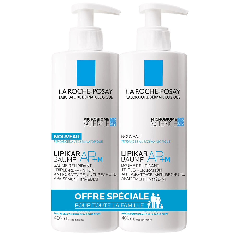 La Roche-Posay Lipikar Relipid+ Bálsamo Piel propensa al eccema atópico 2x400ml
