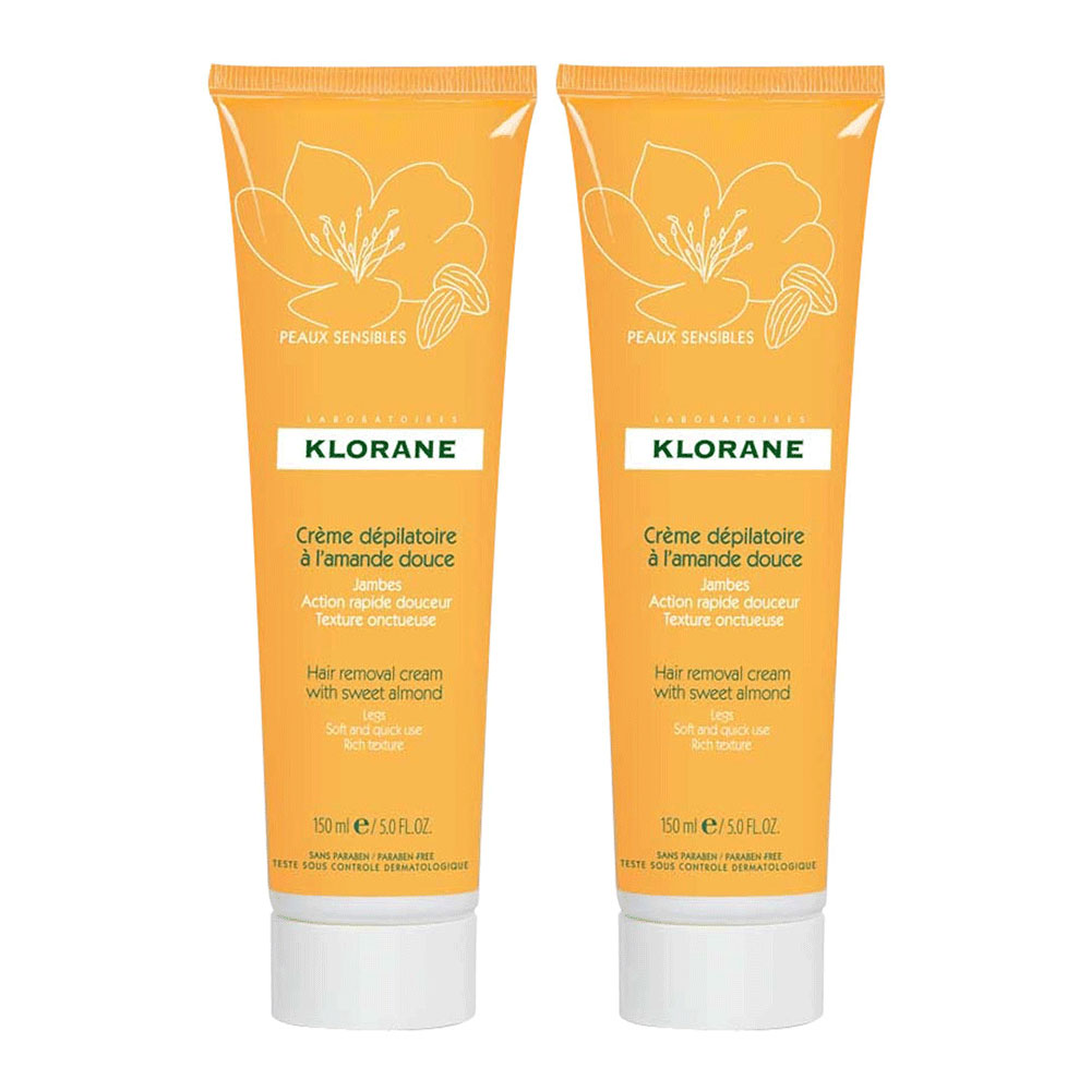 Klorane Almendra dulce Crema Depilatoria 2x150ml