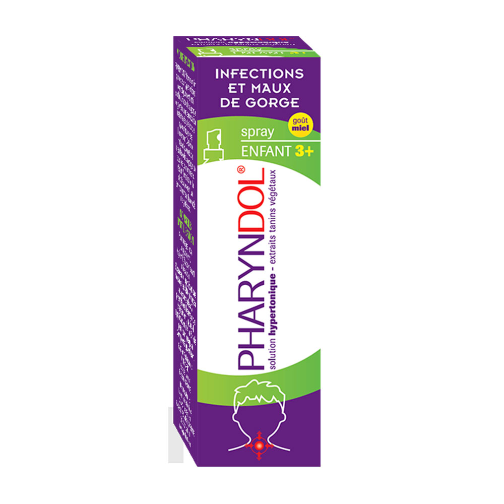 Pharyndol Spray para niños contra el dolor de garganta y las infecciones 20 ml