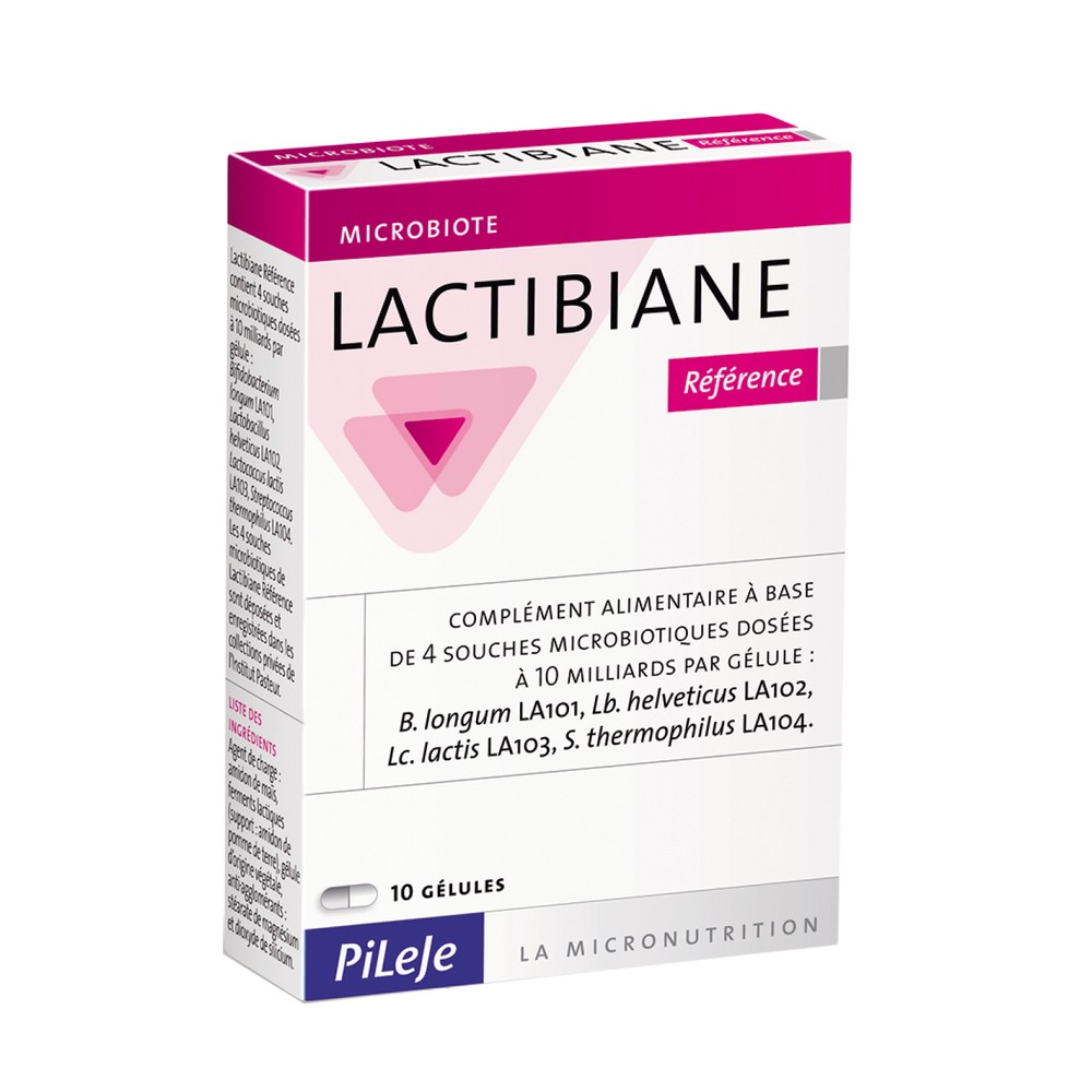 Pileje Lactibiane Référence flora intestinal 10 Cápsulas