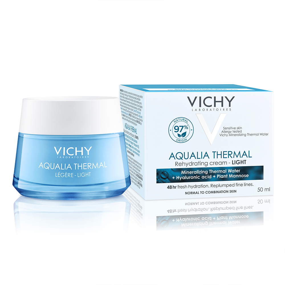 Vichy Aqualia Crema hidratante ligera agua termal ácido hialurónico 50 ml