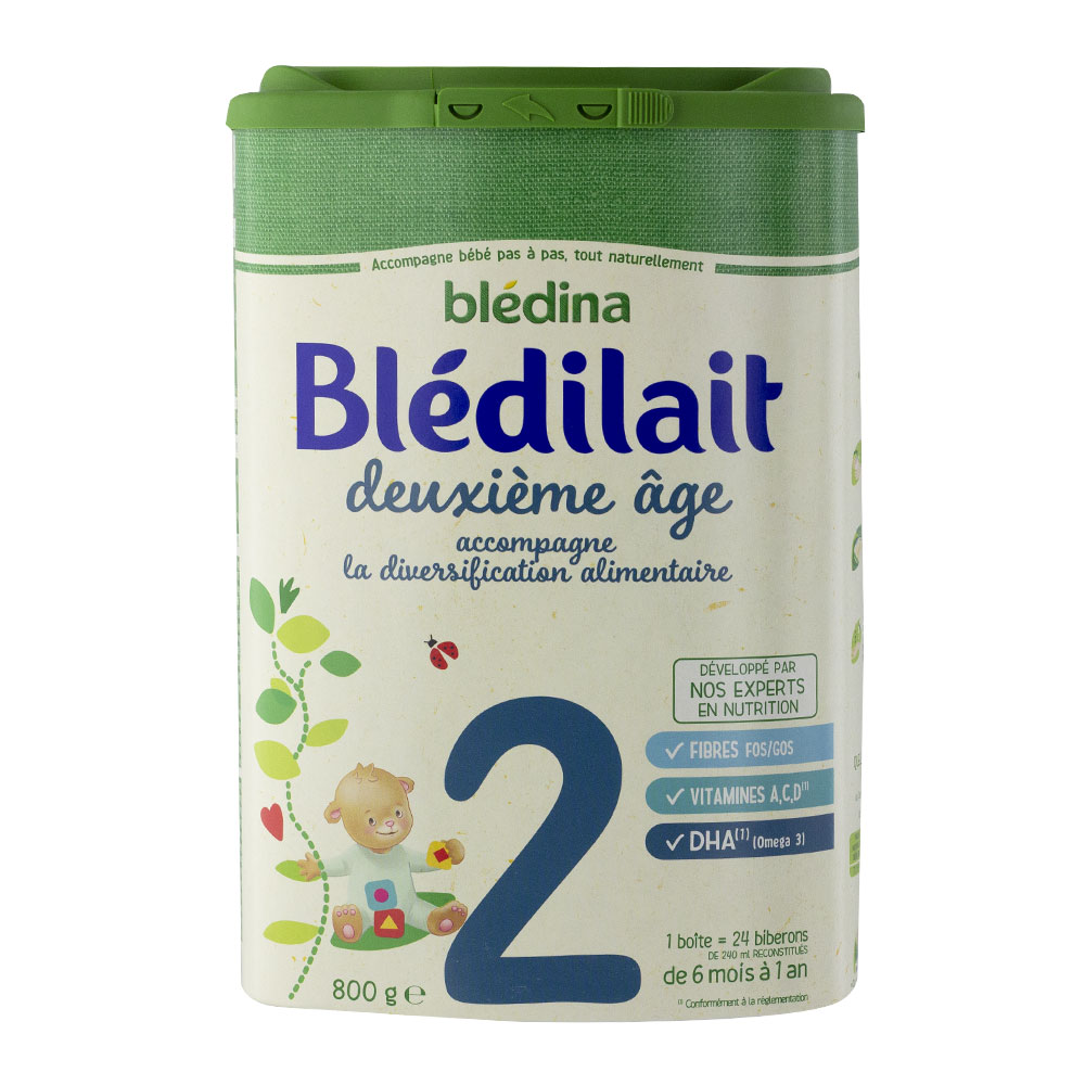 Blédina Bledilait 2 Leche en Polvo De 6 a 12 Meses 800g
