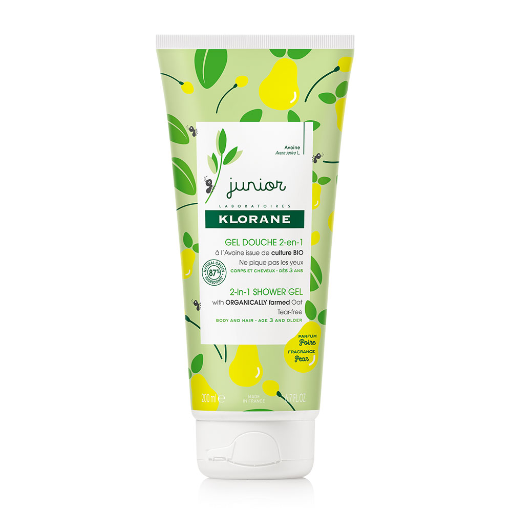 Klorane Junior Gel ducha 2 en 1 pera 200ml