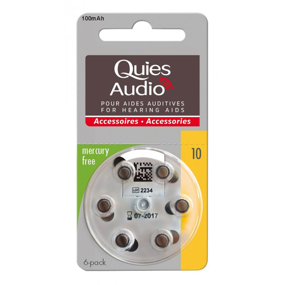 Quies Pilas auditivas para audífonos x6