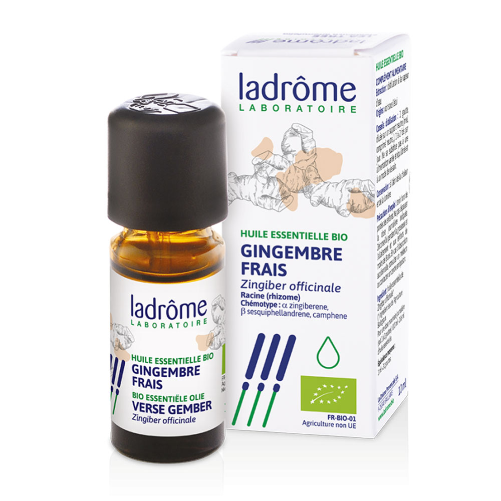 Ladrôme Aceite esencial de jengibre ecológico 10 ml