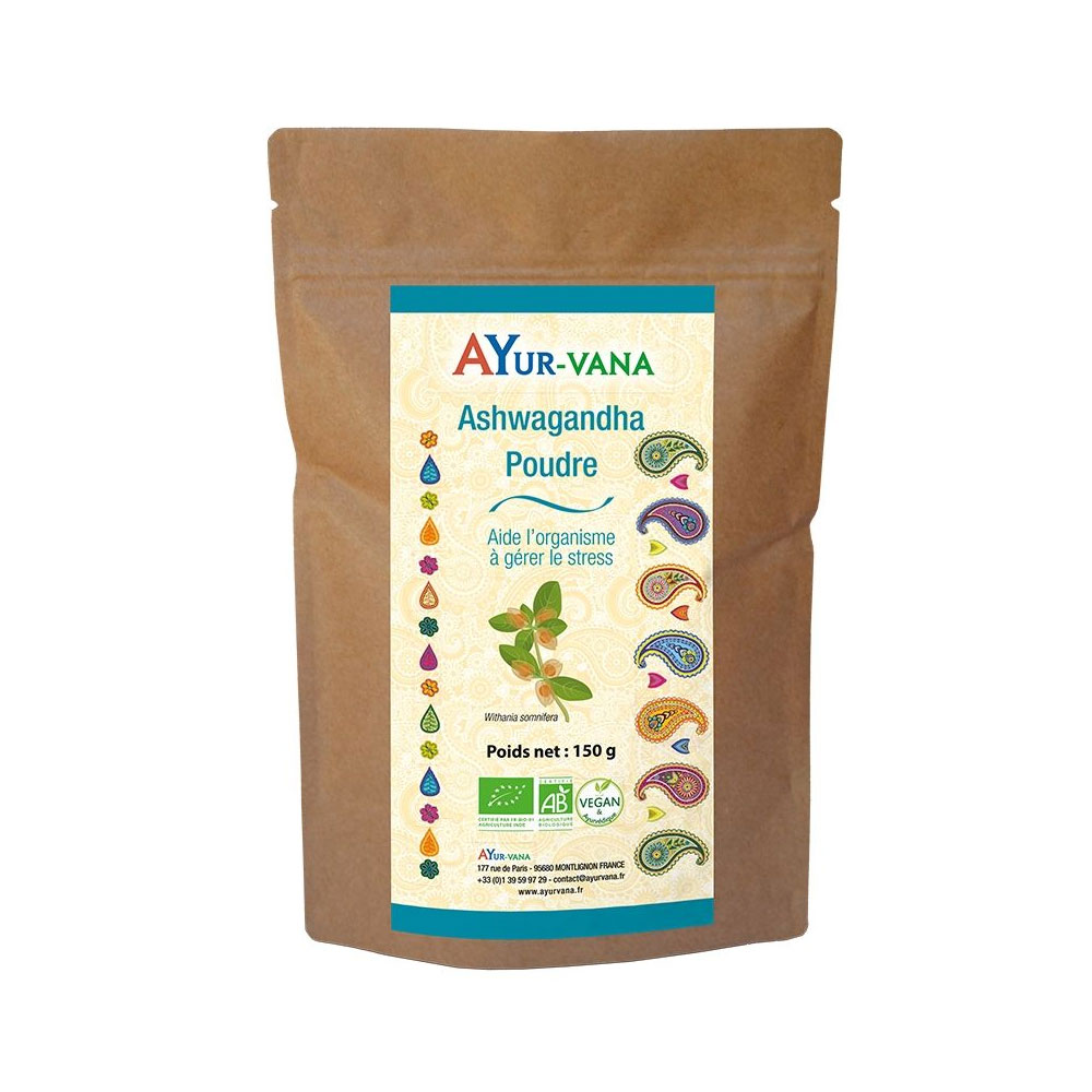 Ayur-Vana Ashwagandha ecológica Estrés 150g