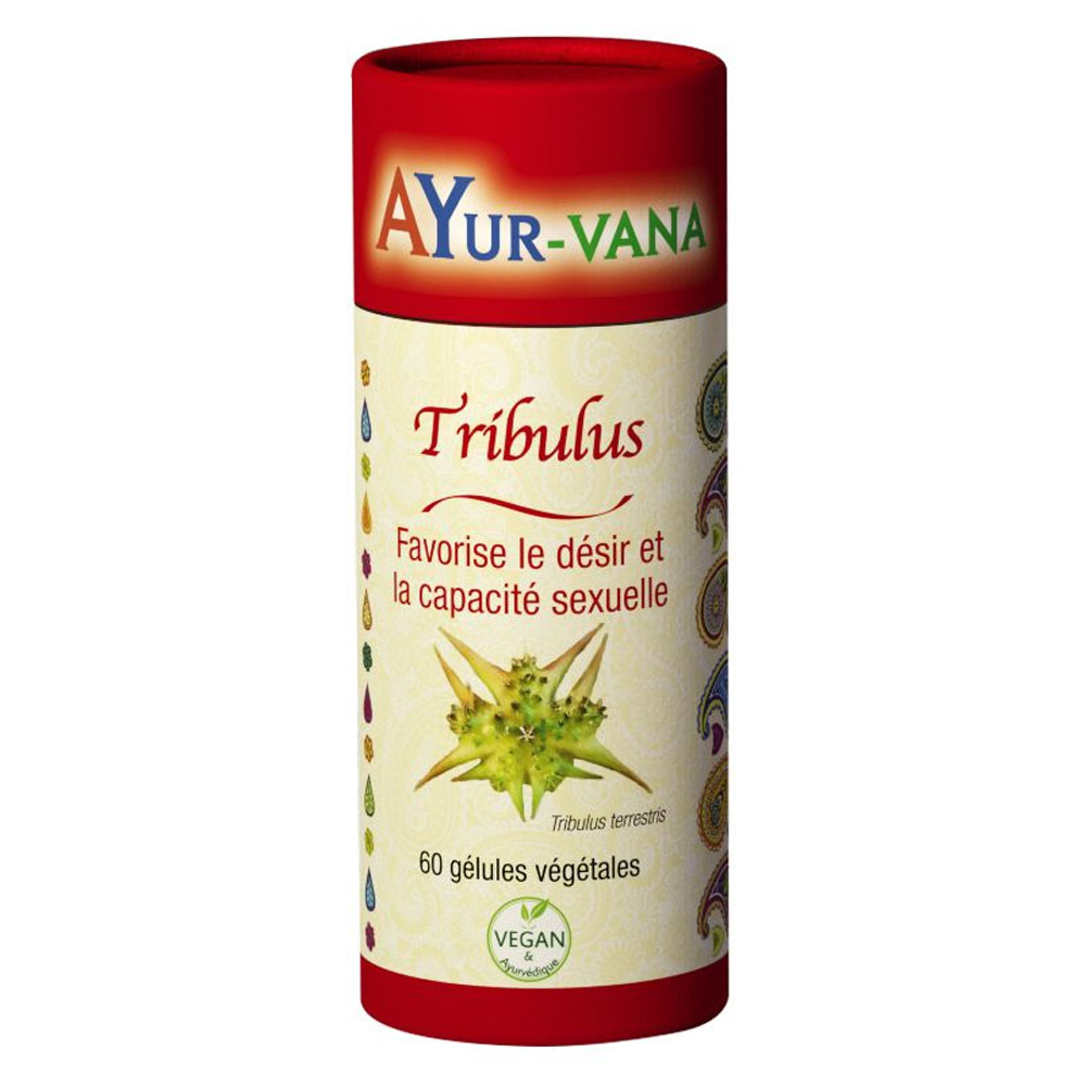 Ayur-Vana Tribulus Fomenta el deseo 60 cápsulas