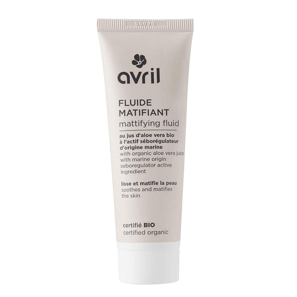 Avril Fluido matificante con zumo de aloe vera Bio 50 ml
