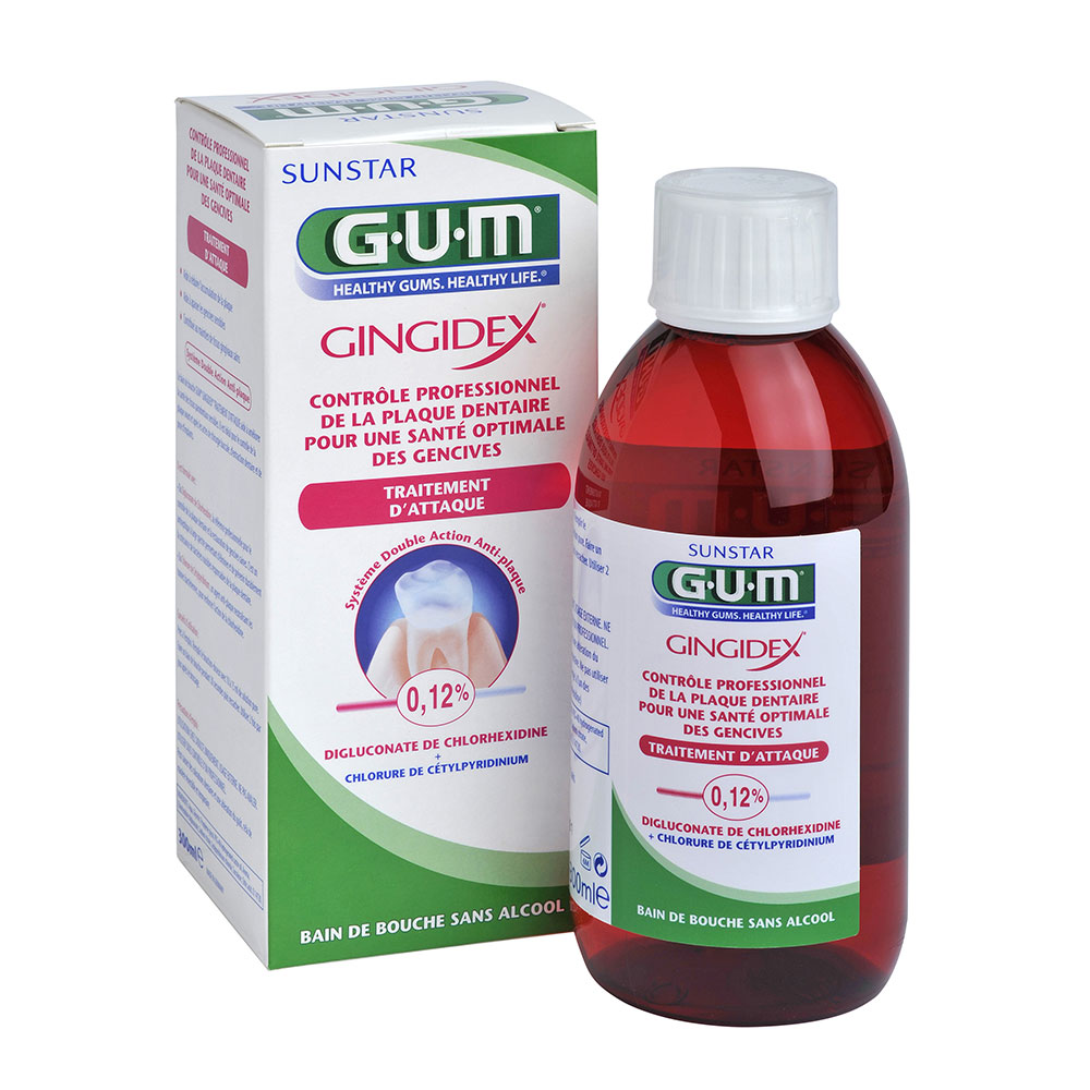 Gum Gingidex Enjuague bucal sin alcohol 0,12 300 ml