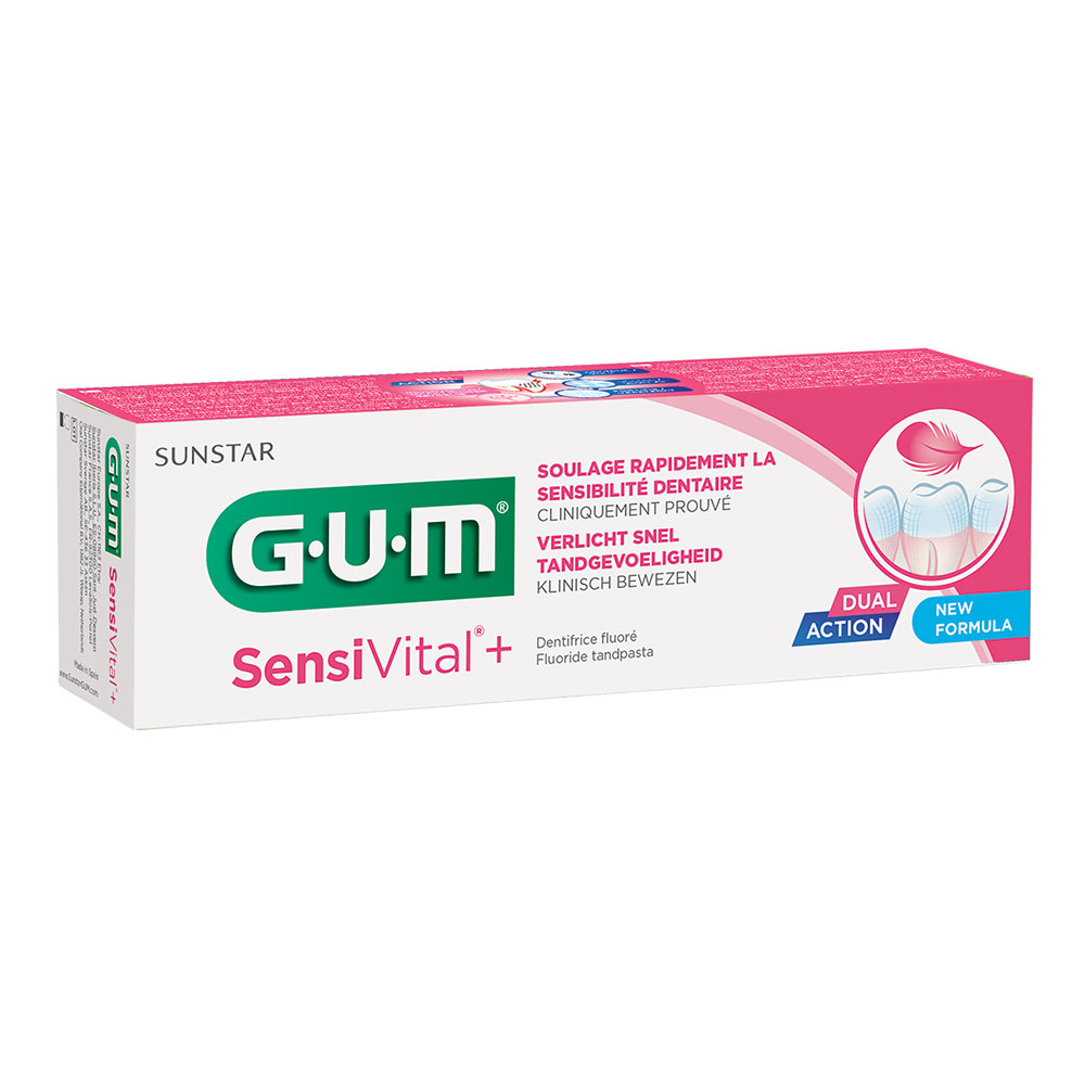 Gum Sensivital + pasta dentífrica dientes sensibles 75 ml