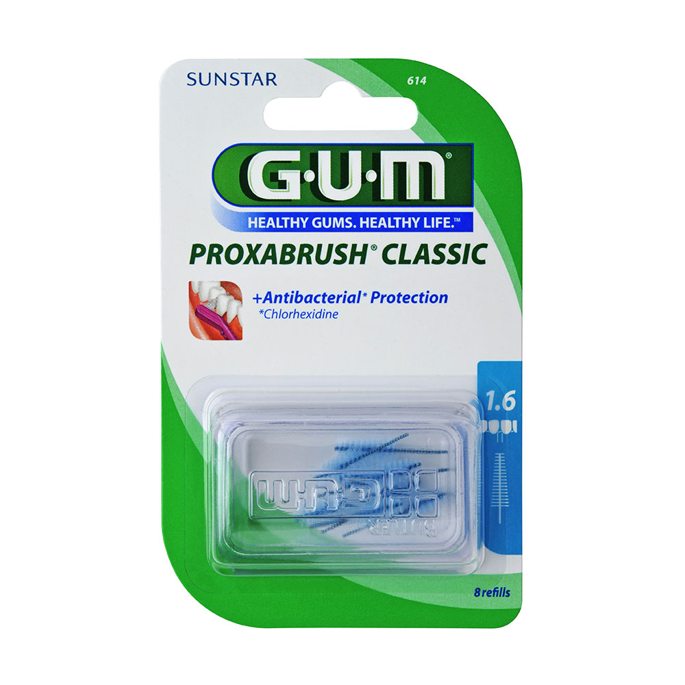 Gum Proxabrush Recambios de cepillo interdental de 1,6 mm x6