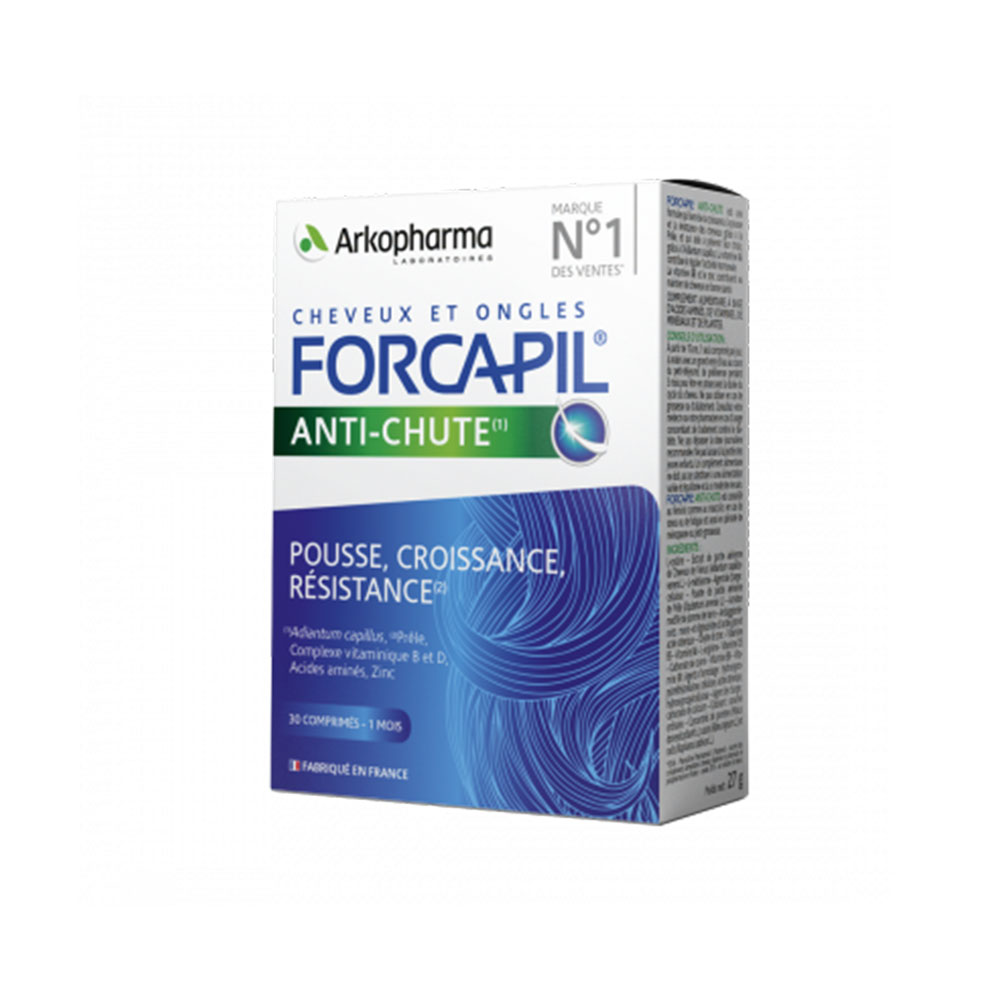 Arkopharma Forcapil Anticaída crecimiento y resistencia cabello y uñas debilitados 30 comprimidos