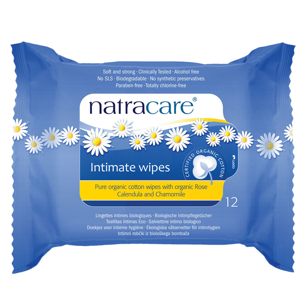 Natracare Toallitas íntimas ecológicas 12 toallitas por paquete