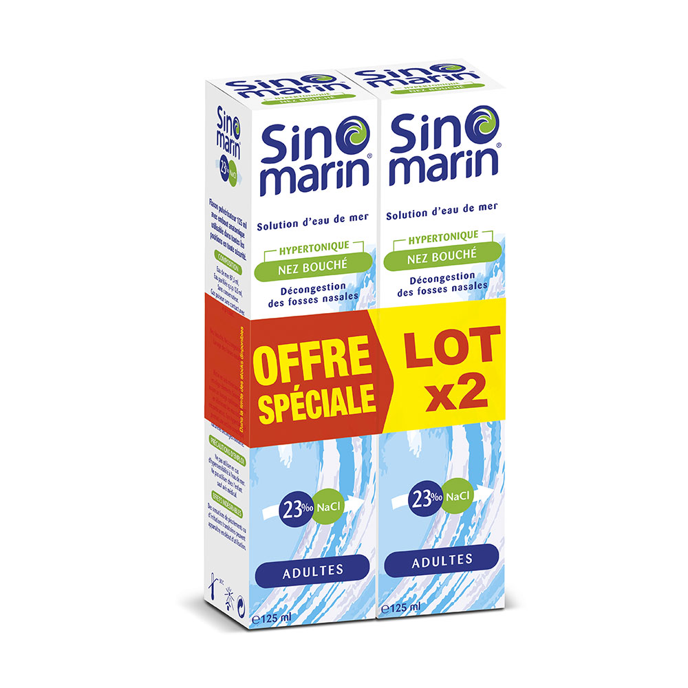 Gifrer Sinomarin Spray nasal hipertónico nariz congestionada 2 x 125 ml