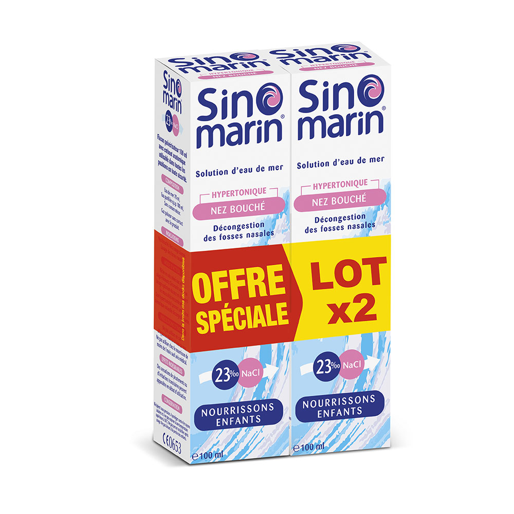 Gifrer Sinomarin Spray nasal hipertónico para niños 2x100ml