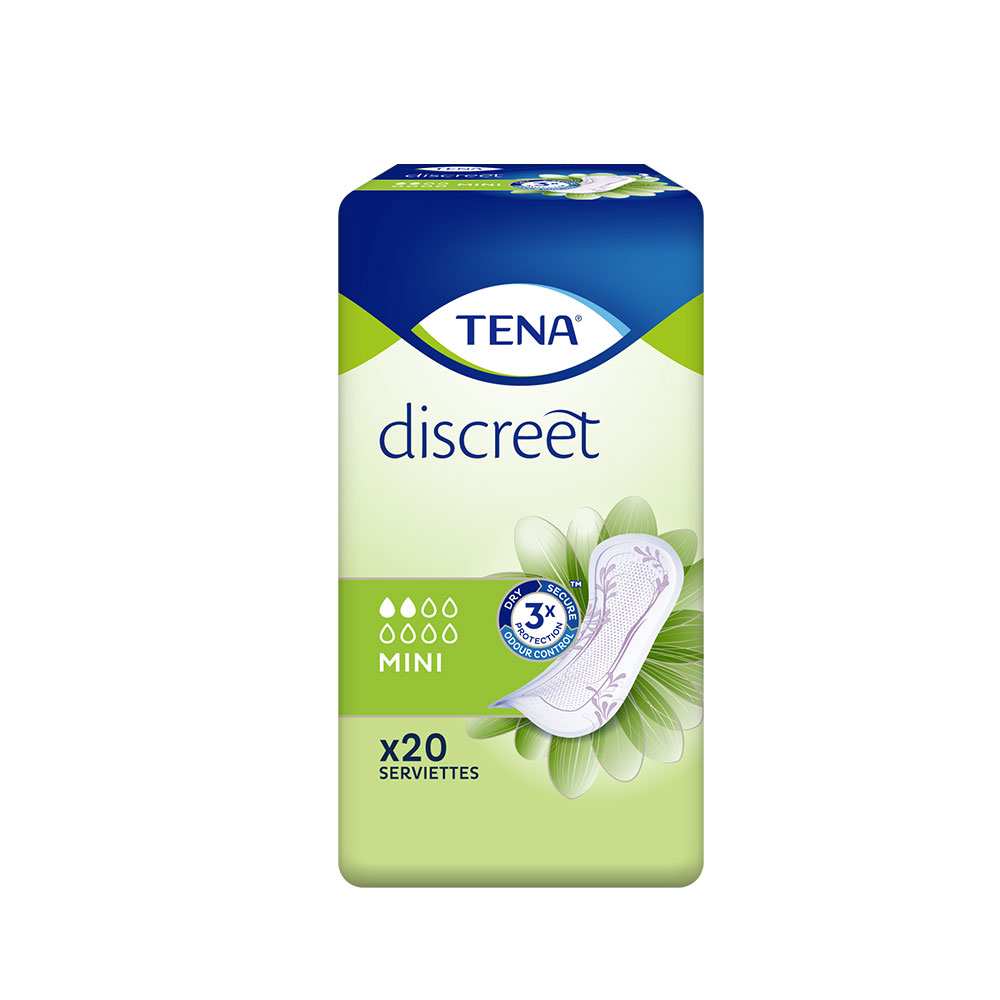 Tena Discreet Protectora de la incontinencia urinaria femenina Mini x20
