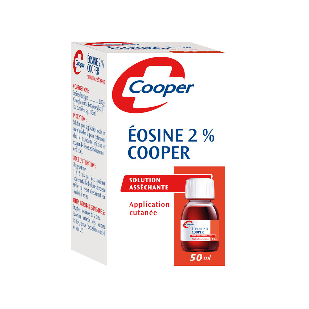 Cooper Eosina solución secante 2% 50 ml