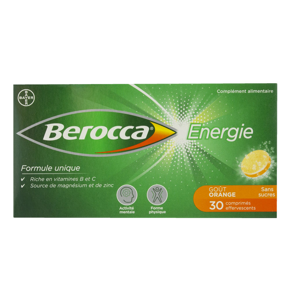 Bayer Berocca energía naranja 30 comprimidos efervescentes