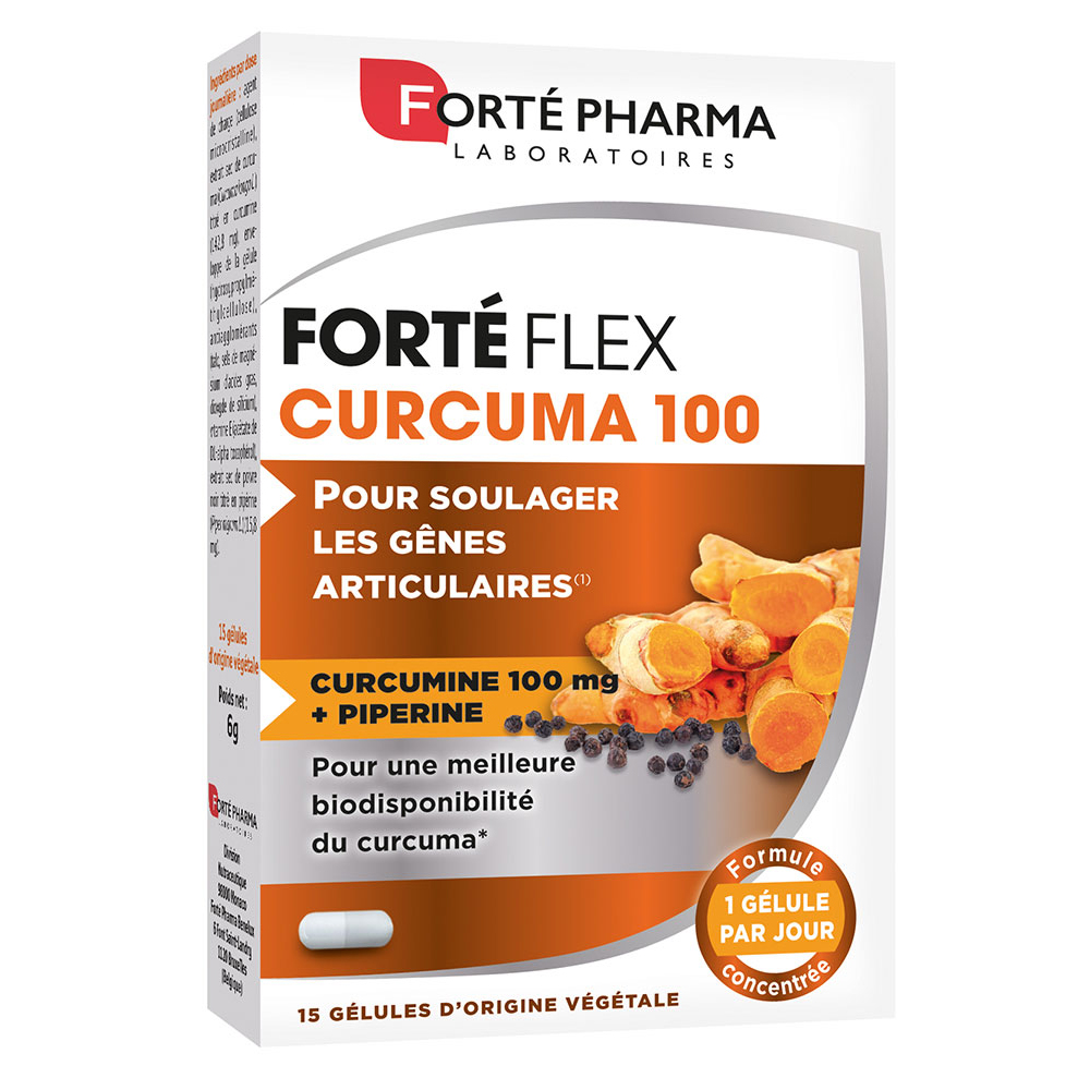 Forté Pharma Forté Flex Articulaciones cúrcuma 100 15 cápsulas