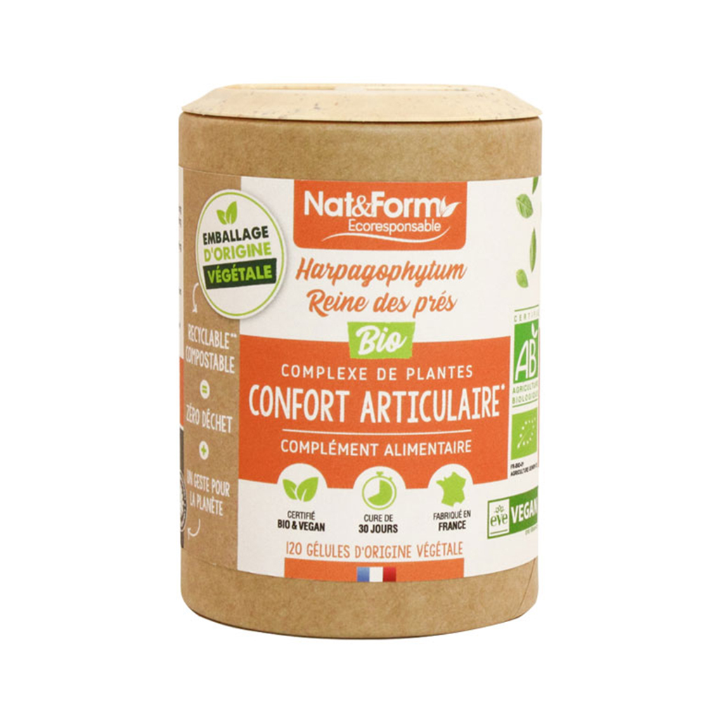 Nat&Form Confort Articular - Reines Des Pres BIO 120 cápsulas vegetales
