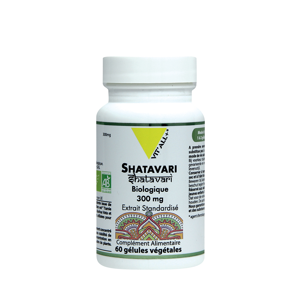 Vit'All+ Shatavari 300 mg Extracto estandarizado ecológico 60 cápsulas