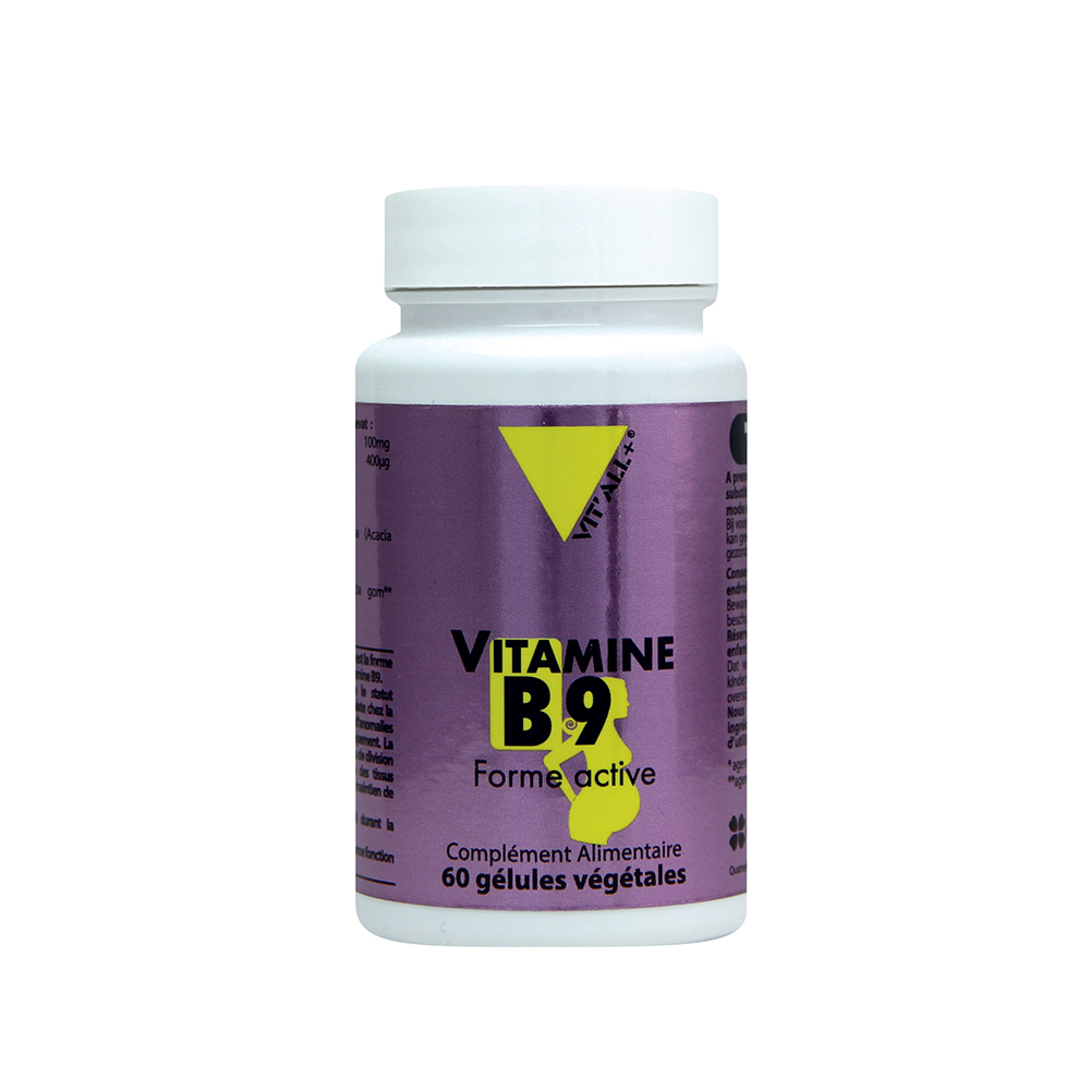 Vit'All+ Vitamina B9 Quatrefolic® 400 µg 60 cápsulas